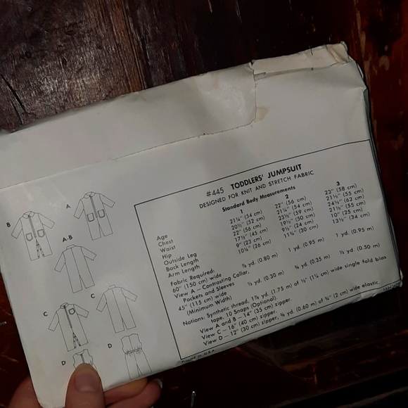 🍀3/15 Vintage Sewing Pattern Toddler's Jumpsuit - Picture 5 of 6